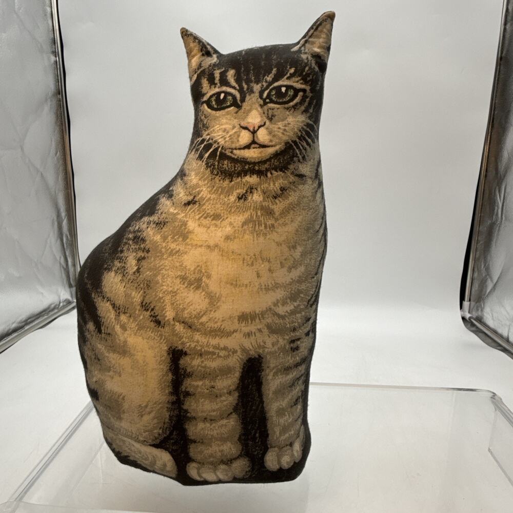 Arnold Print Works Co Tabby Cat Stuffed 14" Pillow ToyWorks